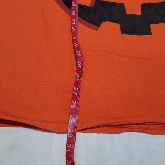 Pumkin Graphic Print Tee Shirt Size XL Jack-o-lantern Short Sleeve Crewneck Fun - Picture 8 of 14